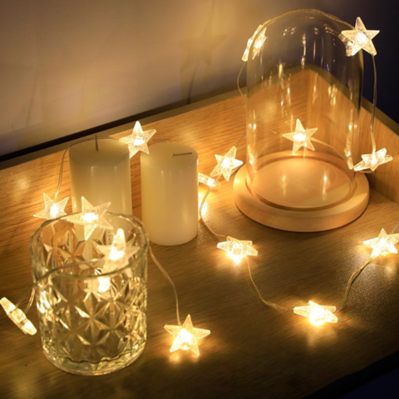 Гирлянда-штора Звездочки USB 3х3м Теплый белый (2816005287)