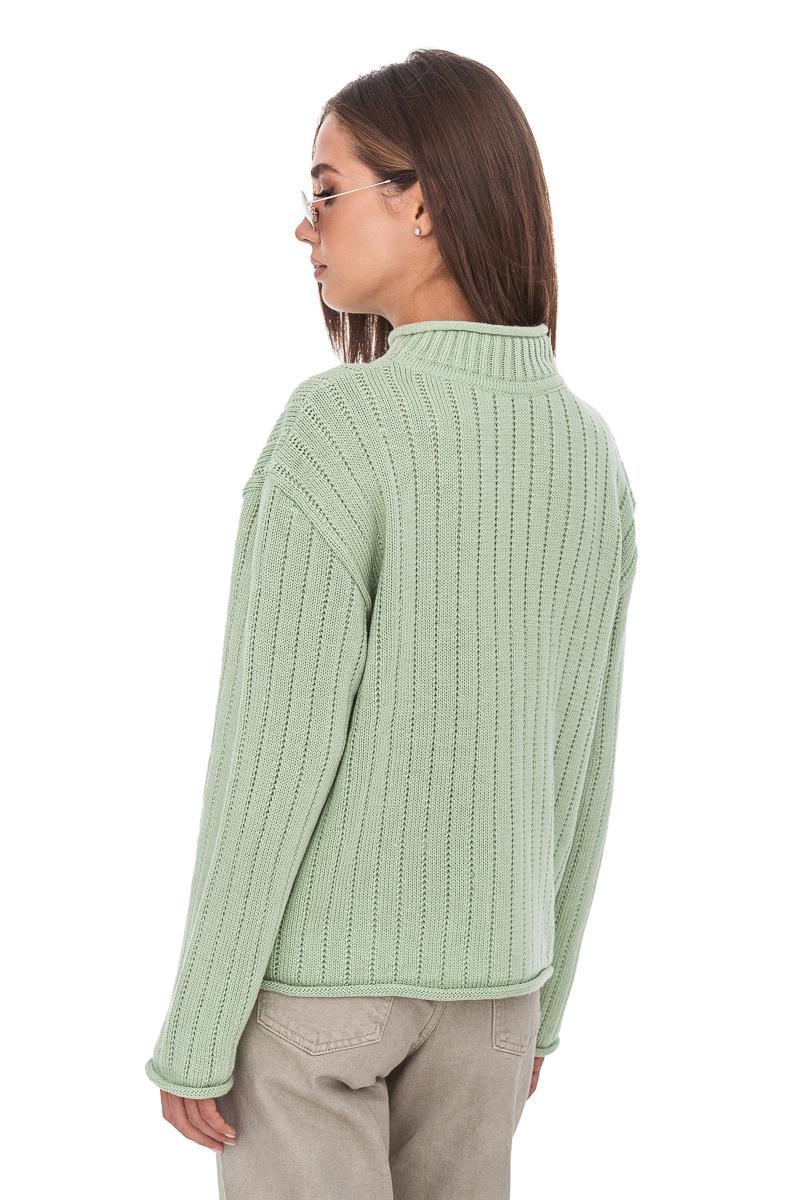 Джемпер с воротником-стойкой SVTR р. 50-52 Фисташковый (557) - фото 6 Джемпер с воротником-стойкой SVTR р. 50-52 Фисташковый (557) - фото 6