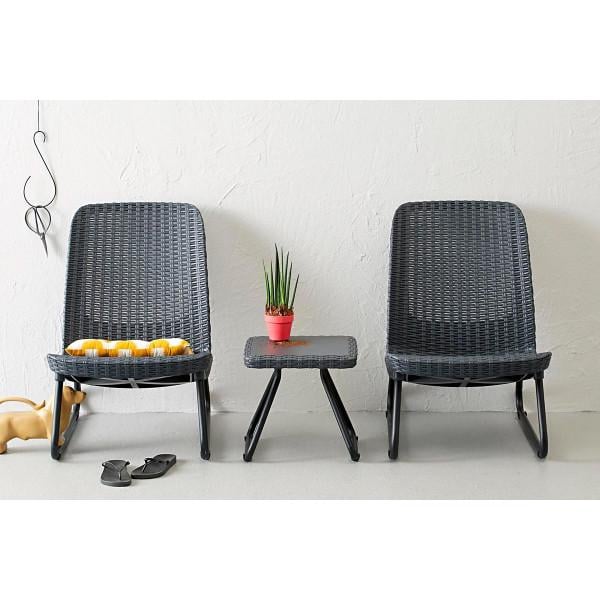 Стіл со Стілецььями Keter Rio patio set сірий - фото 2