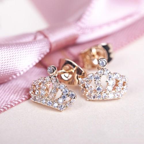 Серьги с кристаллами Сваровски Italina 087019a Белый