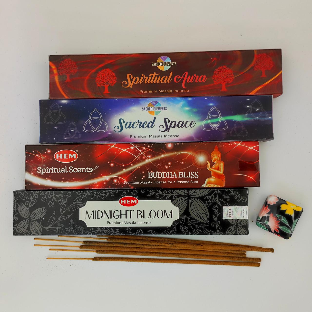 Набор благовоний HEM блаженство Будды и подставка (NN076)