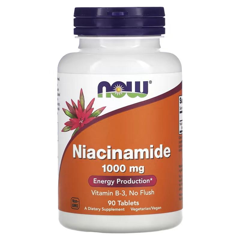 Никотинамид Now Foods Niacinamide 1000 mg 90 таблеток