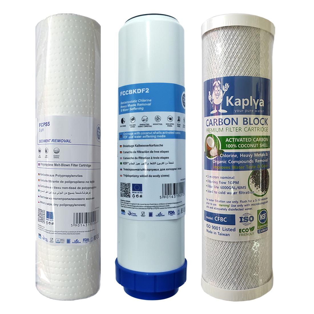 Набор картриджей Aquafilter Kaplya комплексная очистка/защита от бактерий умягчение (2247530766) Набор картриджей Aquafilter Kaplya комплексная очистка/защита от бактерий умягчение (2247530766)