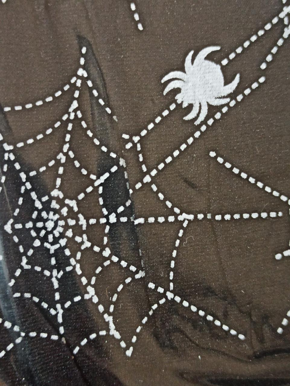 Колготки женские паутина с пауками для Хэллоуина 50\20 den L р. 46-48 Черный (L0558) - фото 2 Колготки женские паутина с пауками для Хэллоуина 50\20 den L р. 46-48 Черный (L0558) - фото 2