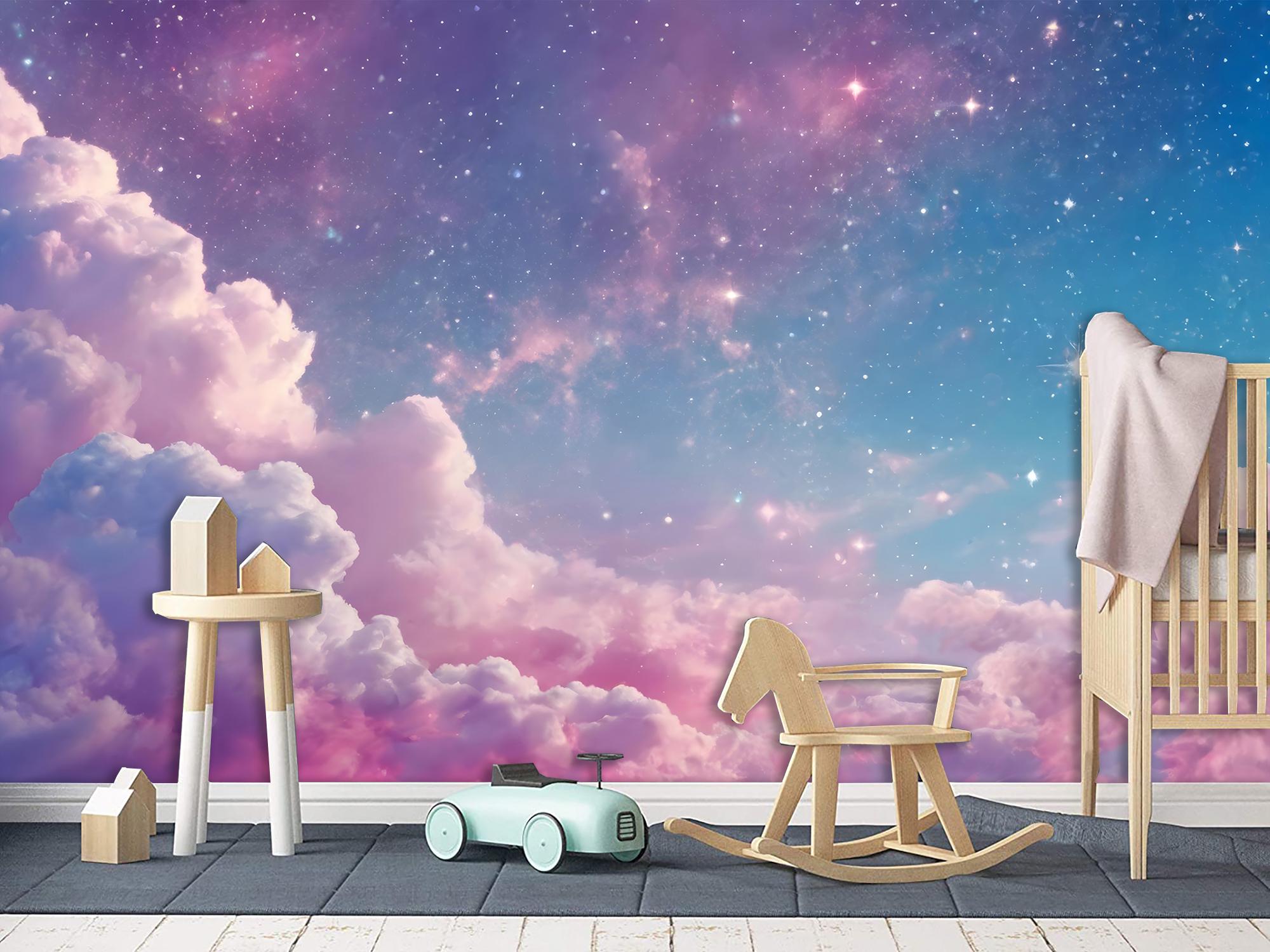 Фотообои флизелиновые Upstream Сказочные фиолетовые облака 315х210 см (S5KID-075/5) - фото 8