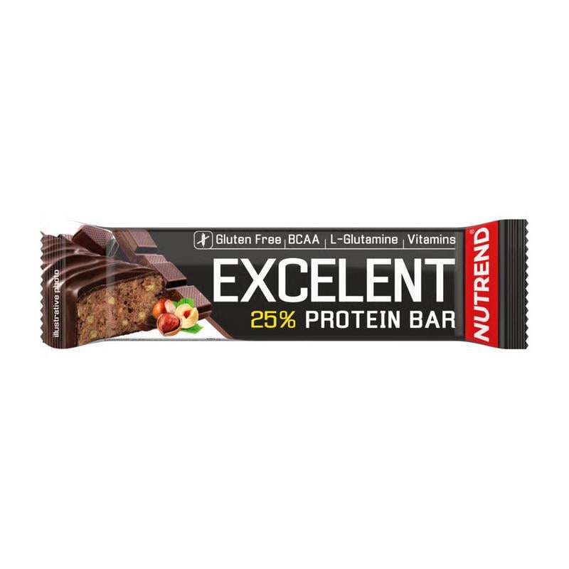 Протеиновый батончик 20 г белка Nutrend Excelent Protein Bar 85 г Шоколад-горіхи