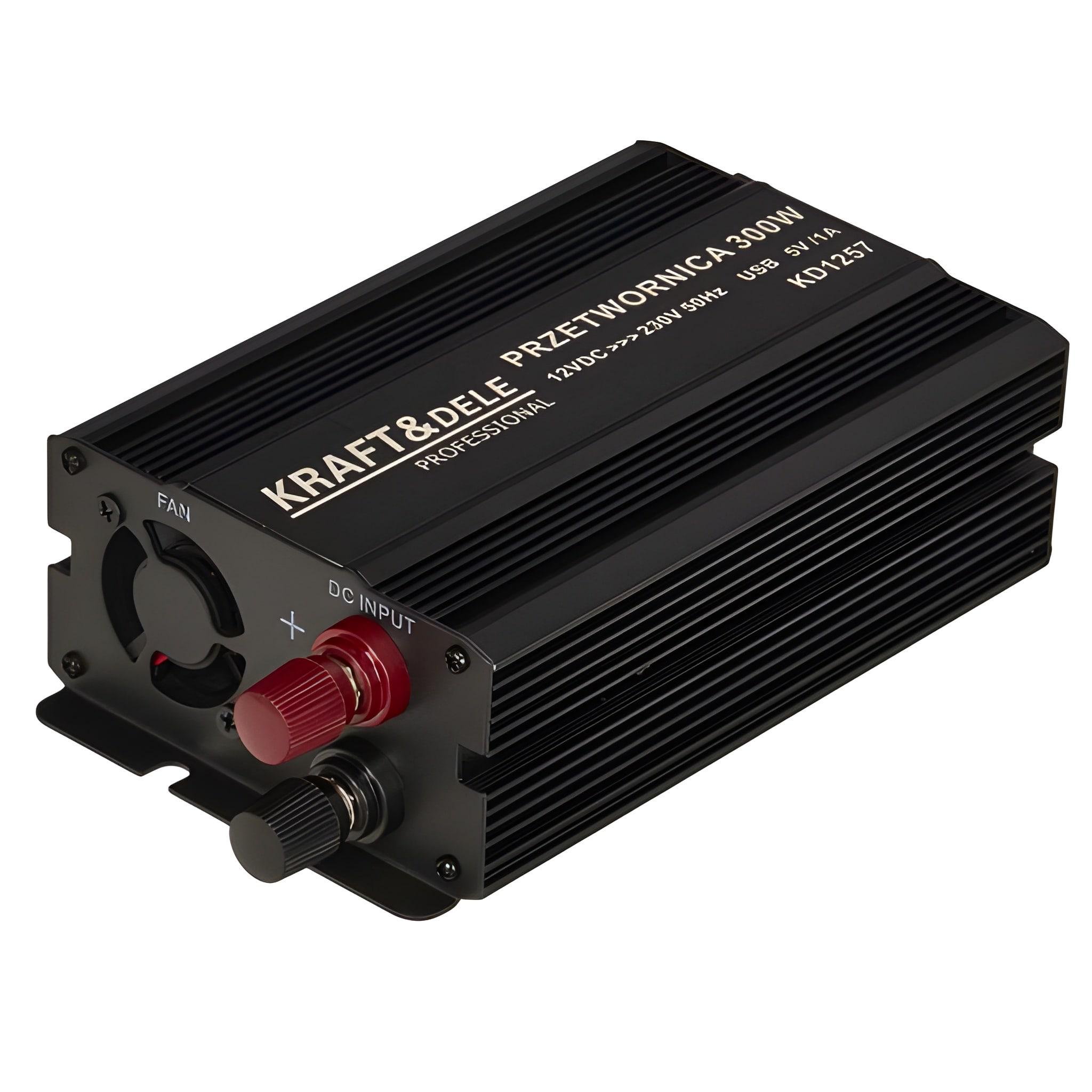 Перетворювач напруги а Вт омобільний Kraft&Dele KD1257 12 В на 230 В 300/600 Вт Перетворювач напруги а Вт омобільний Kraft&Dele KD1257 12 В на 230 В 300/600 Вт