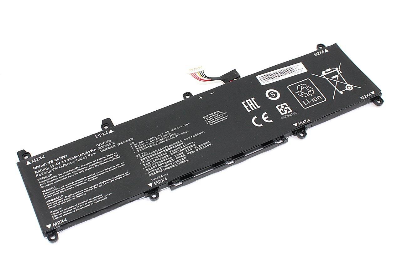 Аккумулятор для ноутбука Asus C31N1806 VivoBook S13 S330FN 11.4V Black 3600mAh OEM