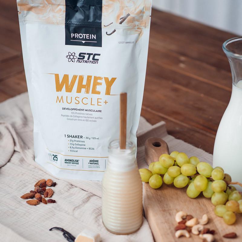 Протеин STC whey muscle protein vanilla 750 г - фото 2