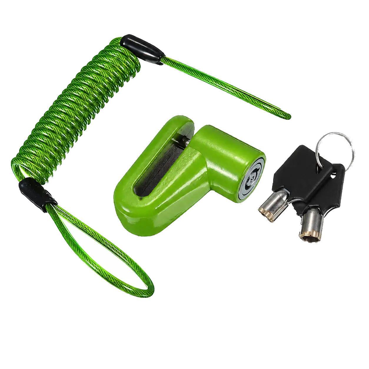 Замок для велосипеда дисковий Rawlink із 2 ключами Салатовий (102793 green)