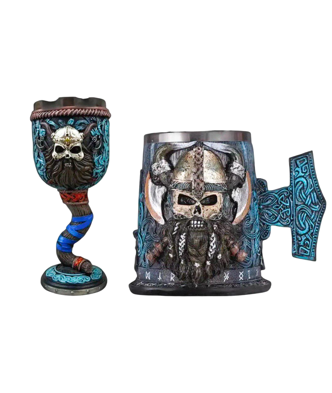 Кружка викинг с черепом 500 мл/кубок 180 мл