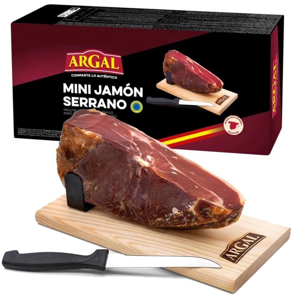 Хамон мини ARGAL Mini Jamon Serrano в коробке с подставкой и ножом 1000 г (2053100853)