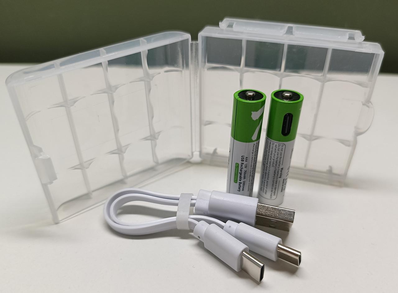 Батарейка аккумуляторная Smartools ААА мизинчиковая 2 шт. и кабель 1шт. (2692274759)