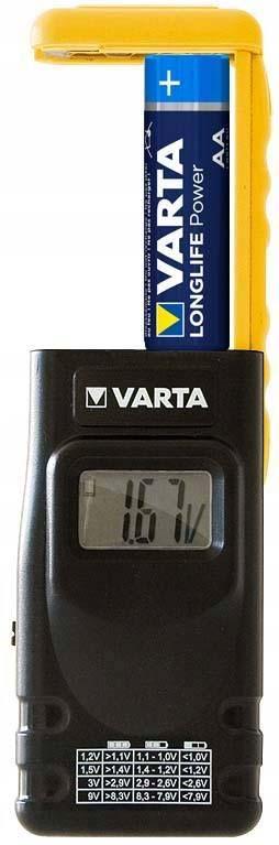 Тестер батарей та акумуляторів Varta цифровий AA/AAA/C/D 9 V Block N/LR з LCD екраном (1000020) - фото 4