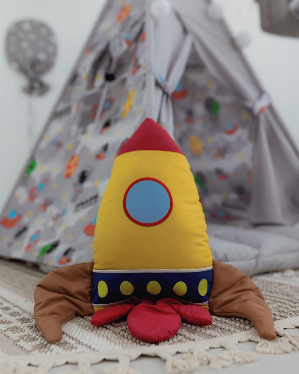 Вігвам дитячий Космос з килимком і подушками з кошиком для білизни - фото 8 Вігвам дитячий Космос з килимком і подушками з кошиком для білизни - фото 8