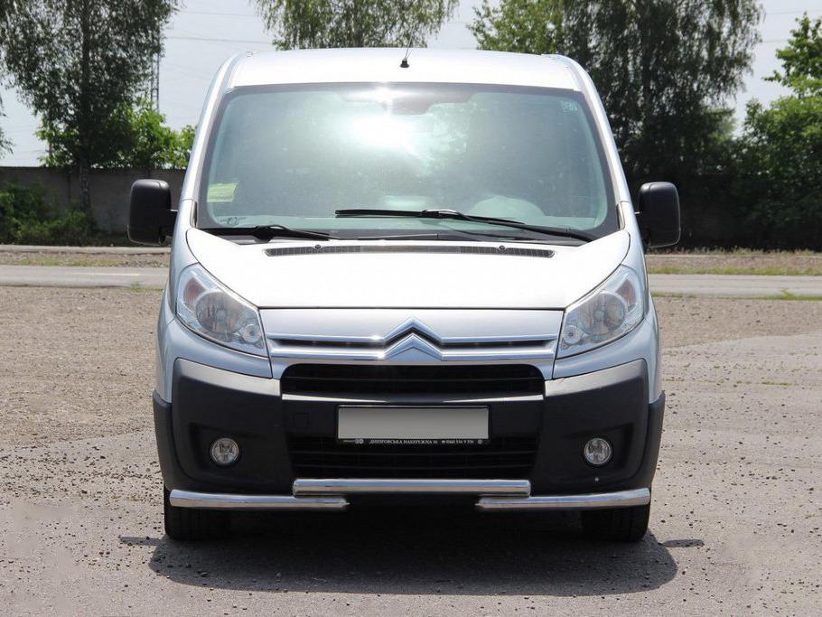 Передняя защита ST009 51 мм CAN для Fiat Scudo 2007-2015 гг. нержавеющая сталь Хром