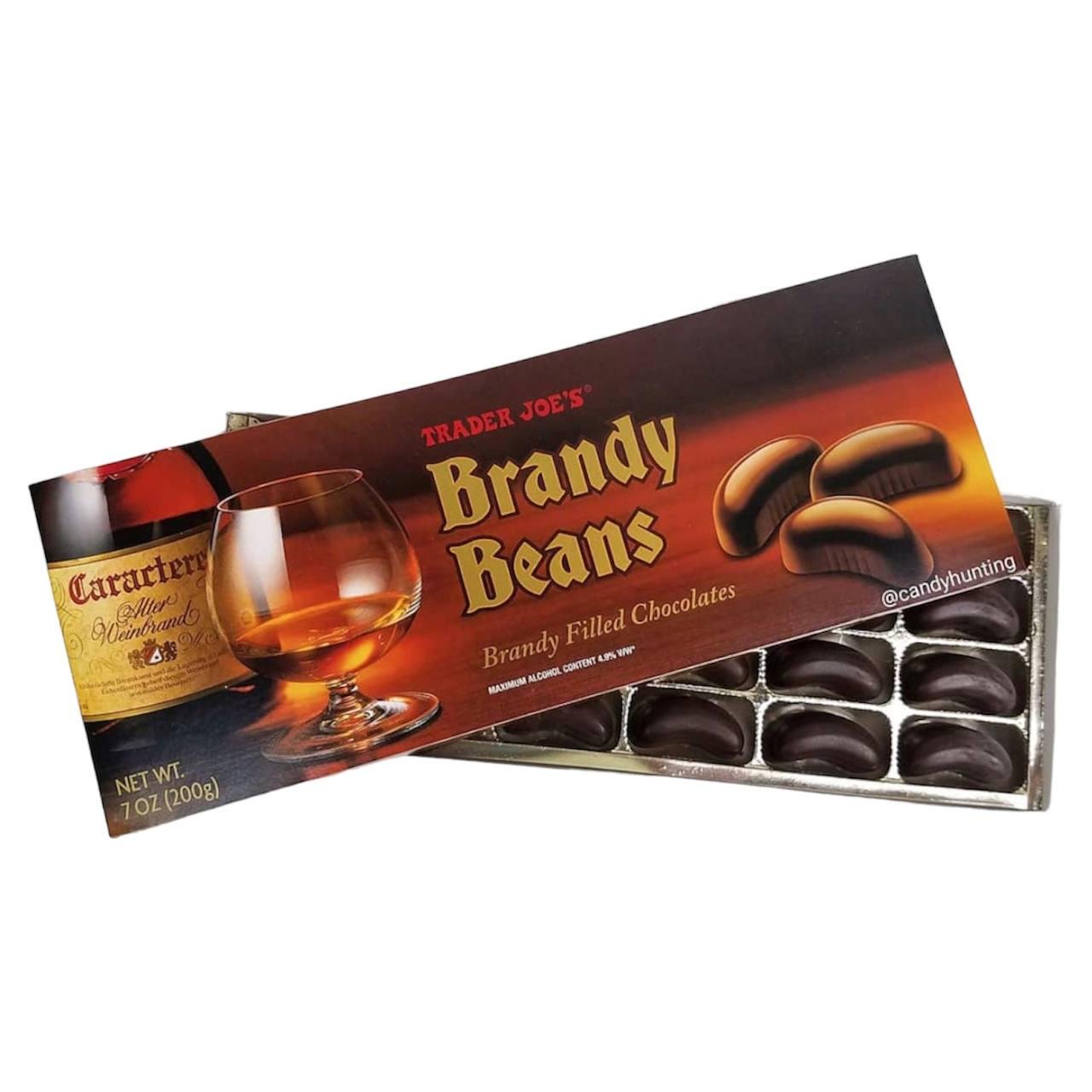 Цукерки шоколадні Maitre Truffout Brandy Beans Праліне з бренді 200 г (14585116)