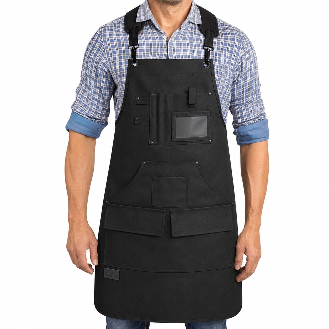 Фартук рабочий с нагрудником Canvas Aprons с нагрудником AP50 Черный (AP50CNVSBKR)