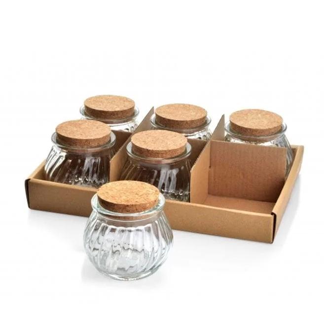 Комплект стеклянных банок Flora Basic Kitchen 6 шт. (35488)