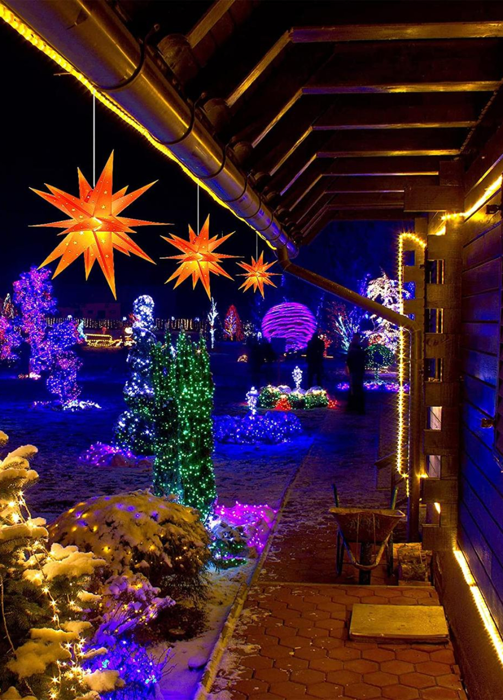 Рождественская звезда Livarno Home Christmas Star 6 Led 57x48x44 см Красный (7956) - фото 3