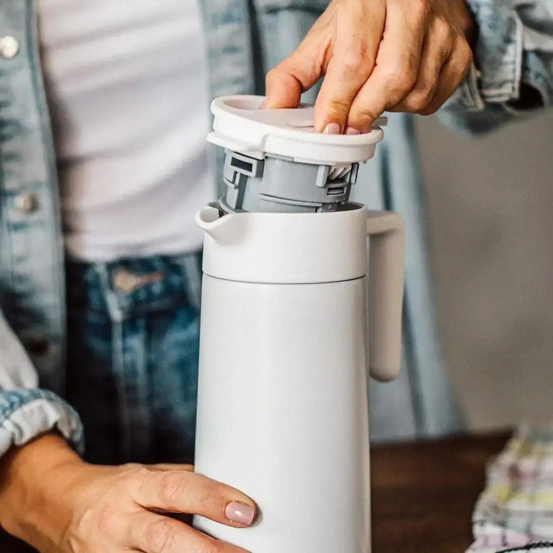 Термо-сервер для профессиональной заварки кофе Hario 800 мл Белый (CHP-800-W) - фото 8