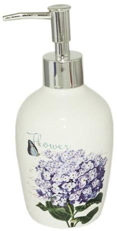 Дозатор Сирень для жидкого мыла 17х7 см керамика (ST-888-04-003)