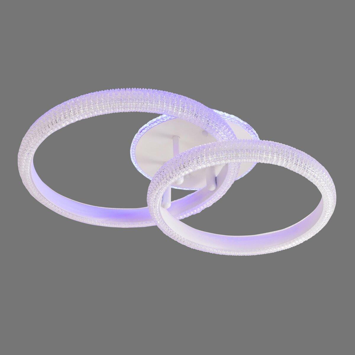 Люстра светодиодная Sirius на два плафона 82W 3000-6500К RGB Белый (B YT399/2 82W)