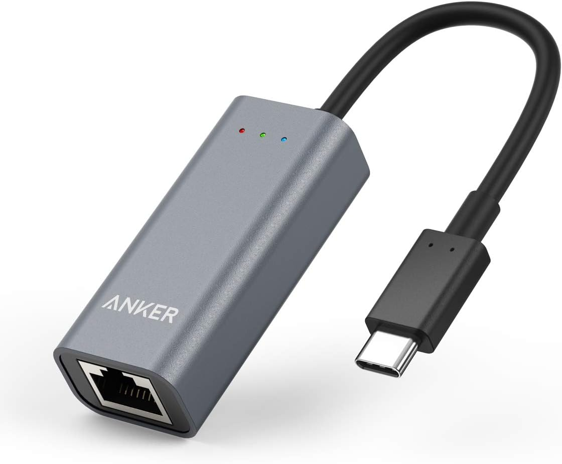 Адаптер сетевой Anker USB C Gigabit Ethernet Adapter RJ45 1000mb/s (2000235)