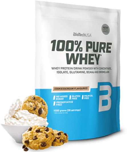 Протеин BioTechUSA 100% Pure Whey 1000 g 35 servings Cookies Cream