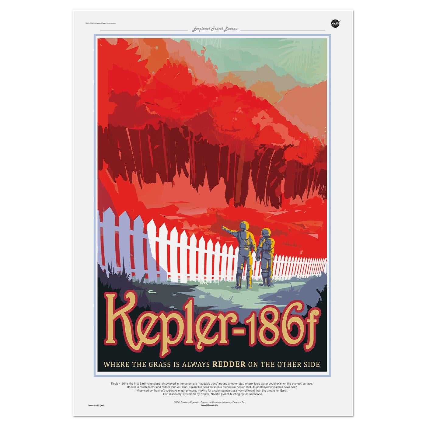 Плакат научный Kepler-186f 60x90 см (0309) Плакат научный Kepler-186f 60x90 см (0309)