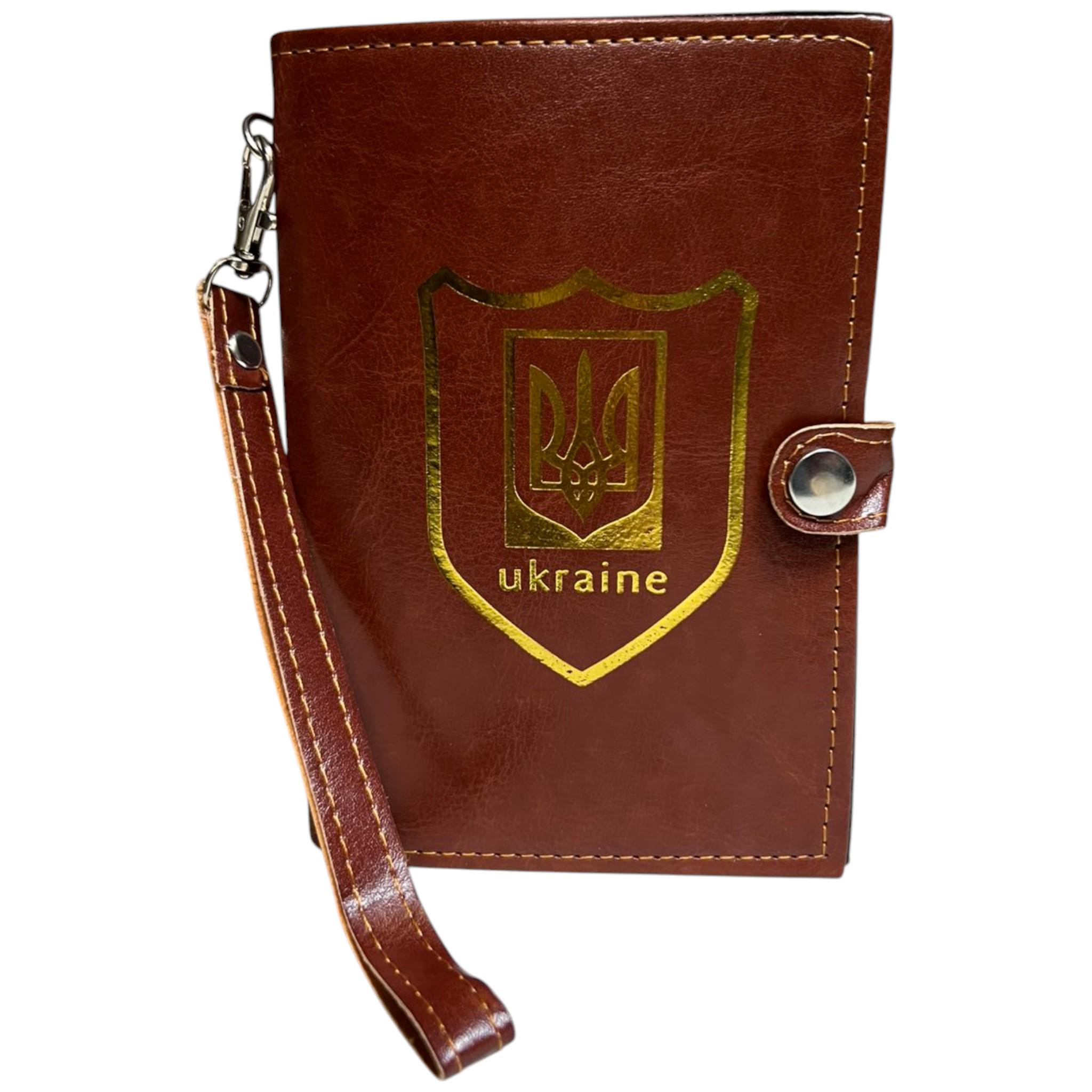 Фляга в форме портмоне UKRAINE 9oz 266 мл из нержавеющей стали (F_PJ-2)