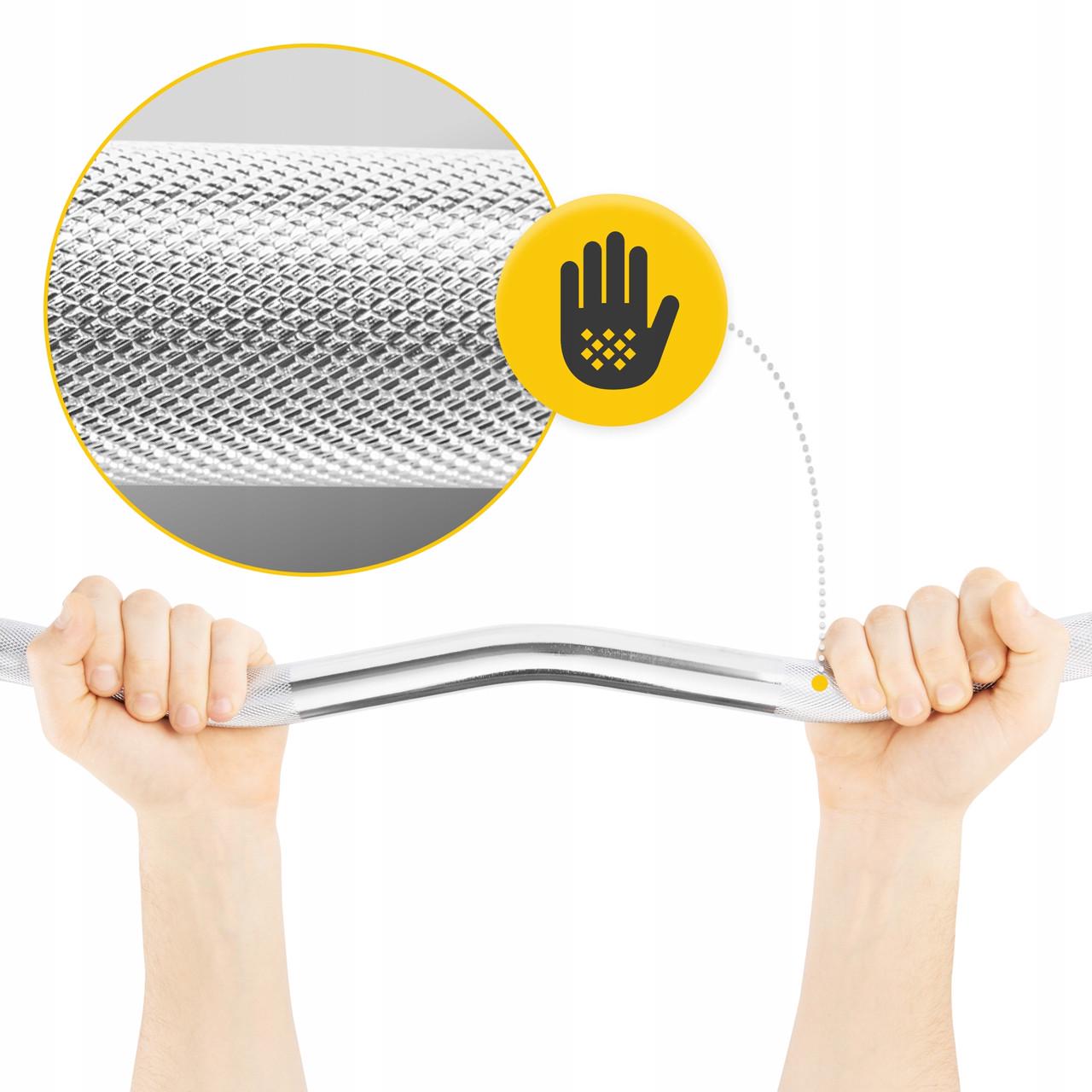 Гриф для штанги 4FIZJO W-образный 120 см 25 мм (P-5905973401104) - фото 6 Гриф для штанги 4FIZJO W-образный 120 см 25 мм (P-5905973401104) - фото 6