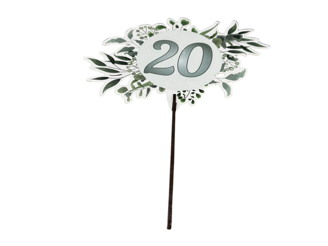 Заготівка-топер цифра 20 з фанери для декупажу 18 см (Т-1014)