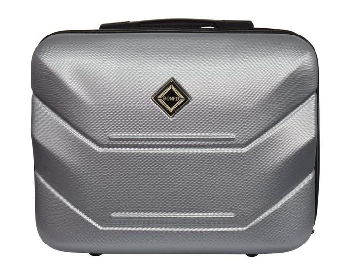 Б'юті-кейс пластиковий Bonro 10500802 великий Срібний - фото 1