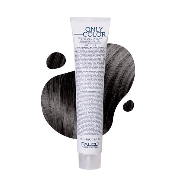 Крем-краска для волос безаммиачная Palco Only Color №4.0 Средне-коричневый 100 мл (33872)