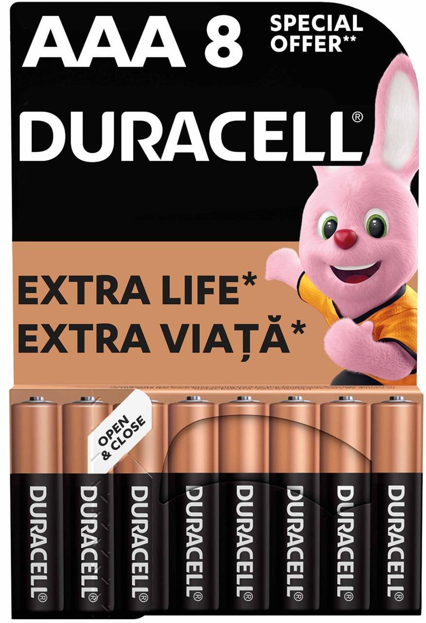 Батарейки лужні Duracell AAA 8 шт. (6409630) Батарейки лужні Duracell AAA 8 шт. (6409630)
