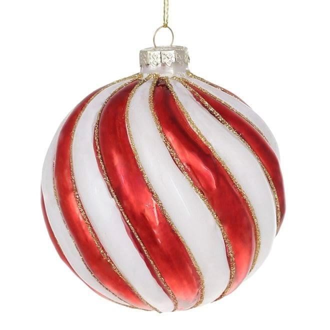 Набор шариков стеклянных новогодних 10 см 4 шт. (12591)