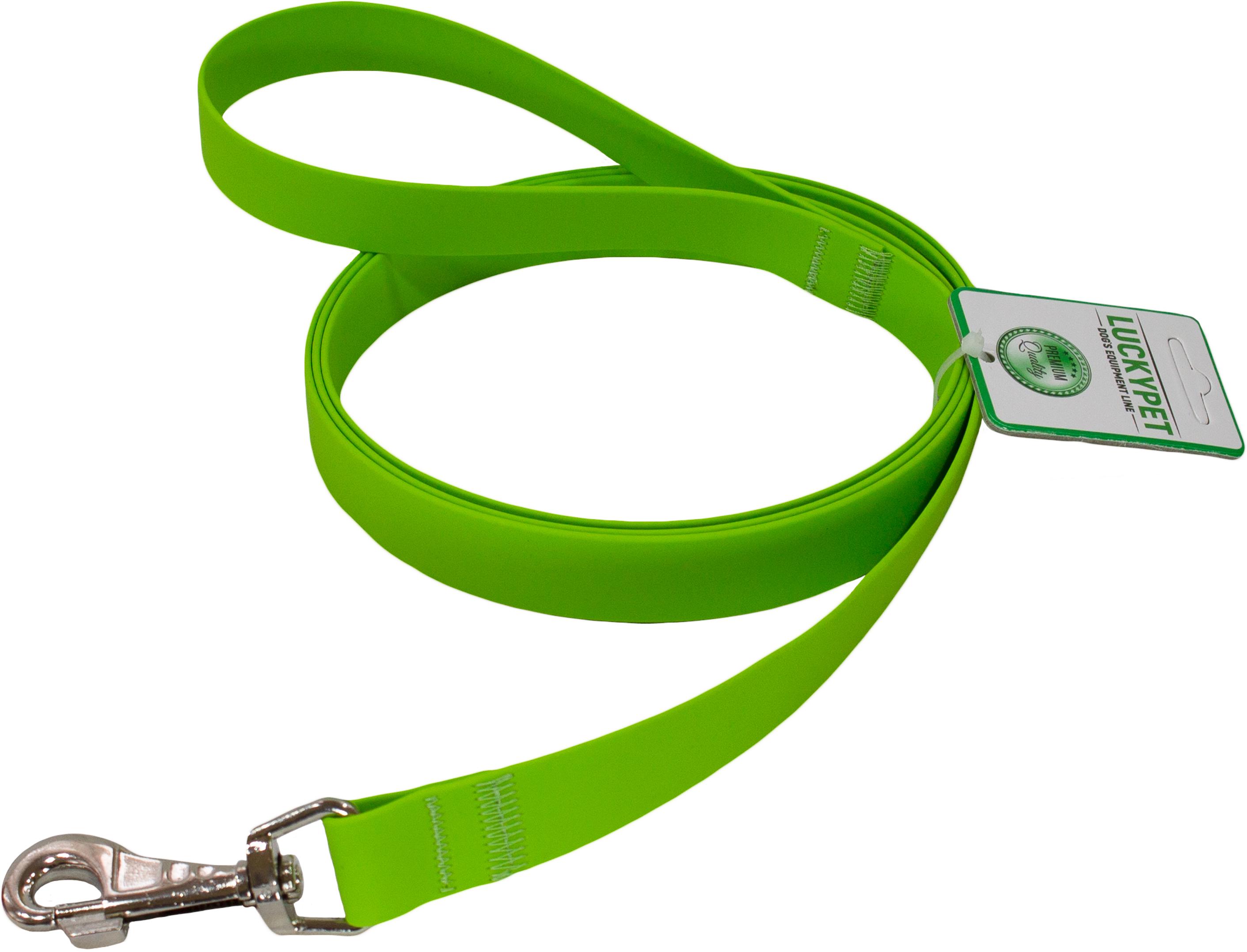 Поводок Lucky Pet из водонепроницаемой ленты 2,5x200 см Салатовый (4820224216614)