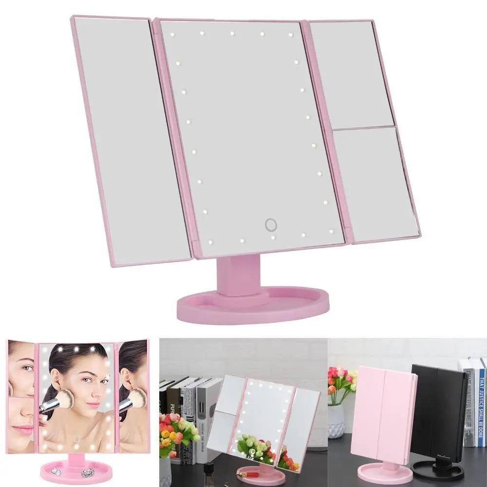 Зеркало для макияжа Superstar Magnifying Mirror с LED подсветкой тройное (MG-00576-2) - фото 2