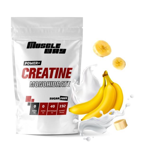 Креатин моногідрат MuscleWay Creatine Monohidrate 99,9% Sugar Free 50 порцій 250 г Банан (21-125-cre-mw-rs250.7) Креатин моногідрат MuscleWay Creatine Monohidrate 99,9% Sugar Free 50 порцій 250 г Банан (21-125-cre-mw-rs250.7)