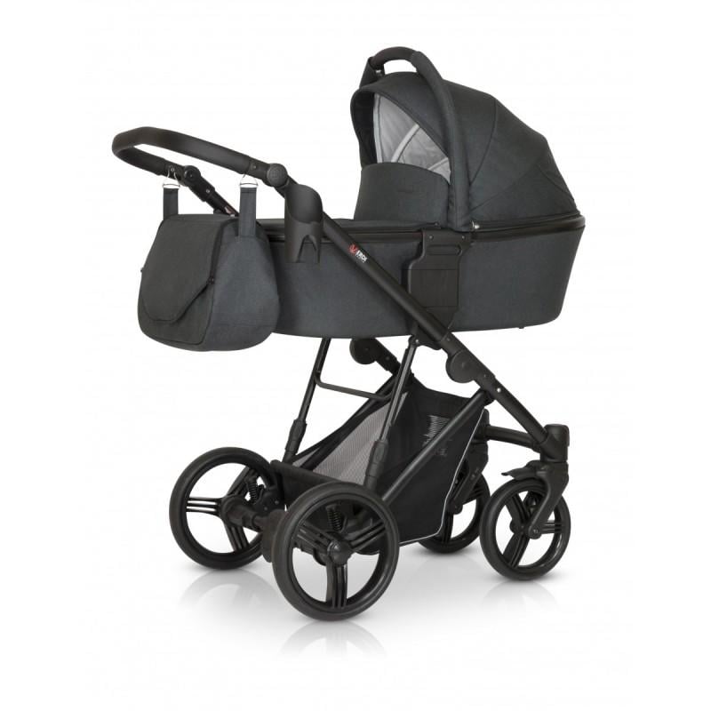 Коляска Verdi Dynamic универсальная 3в1 с дождевиком и сумкой Темно-серый