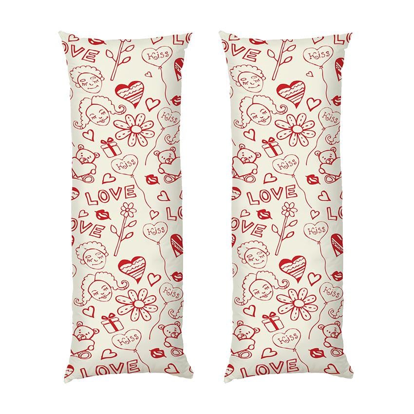 Подушка дакимакура Love’s pattern габардин 70х30 см (113128)
