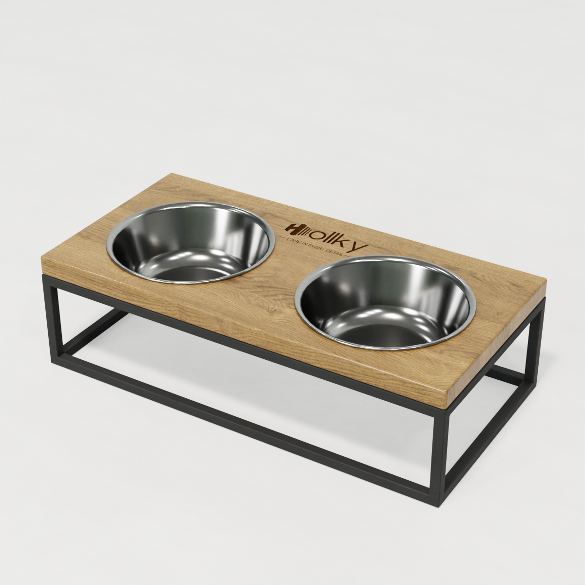 Миски на подставке для средних собак и больших котов Hollky Base M 2х0,95 л (BM-422110-GRNT) - фото 8 Миски на подставке для средних собак и больших котов Hollky Base M 2х0,95 л (BM-422110-GRNT) - фото 8