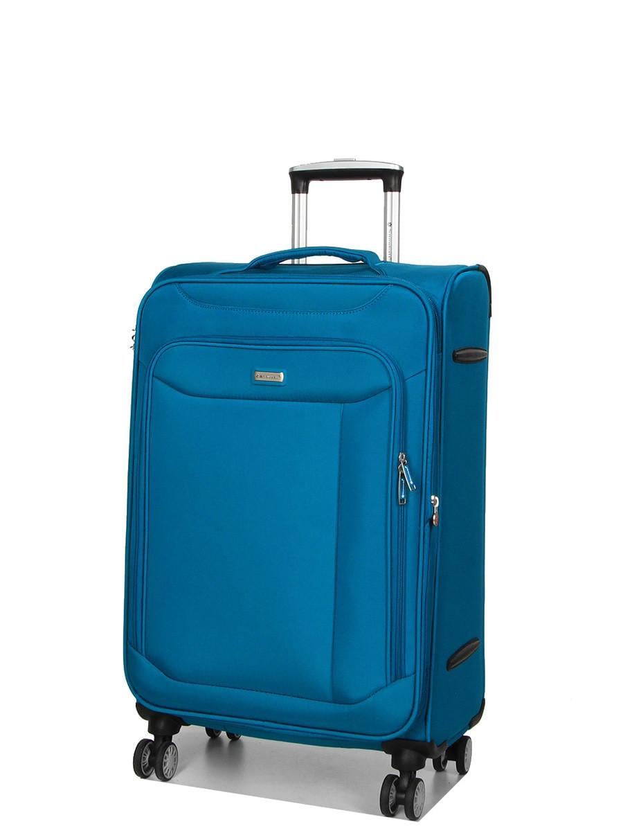 Валіза середня Snowball тканина M 67х41х27 + 5 см 83 л 3,2 кг Бірюзовий (87303)