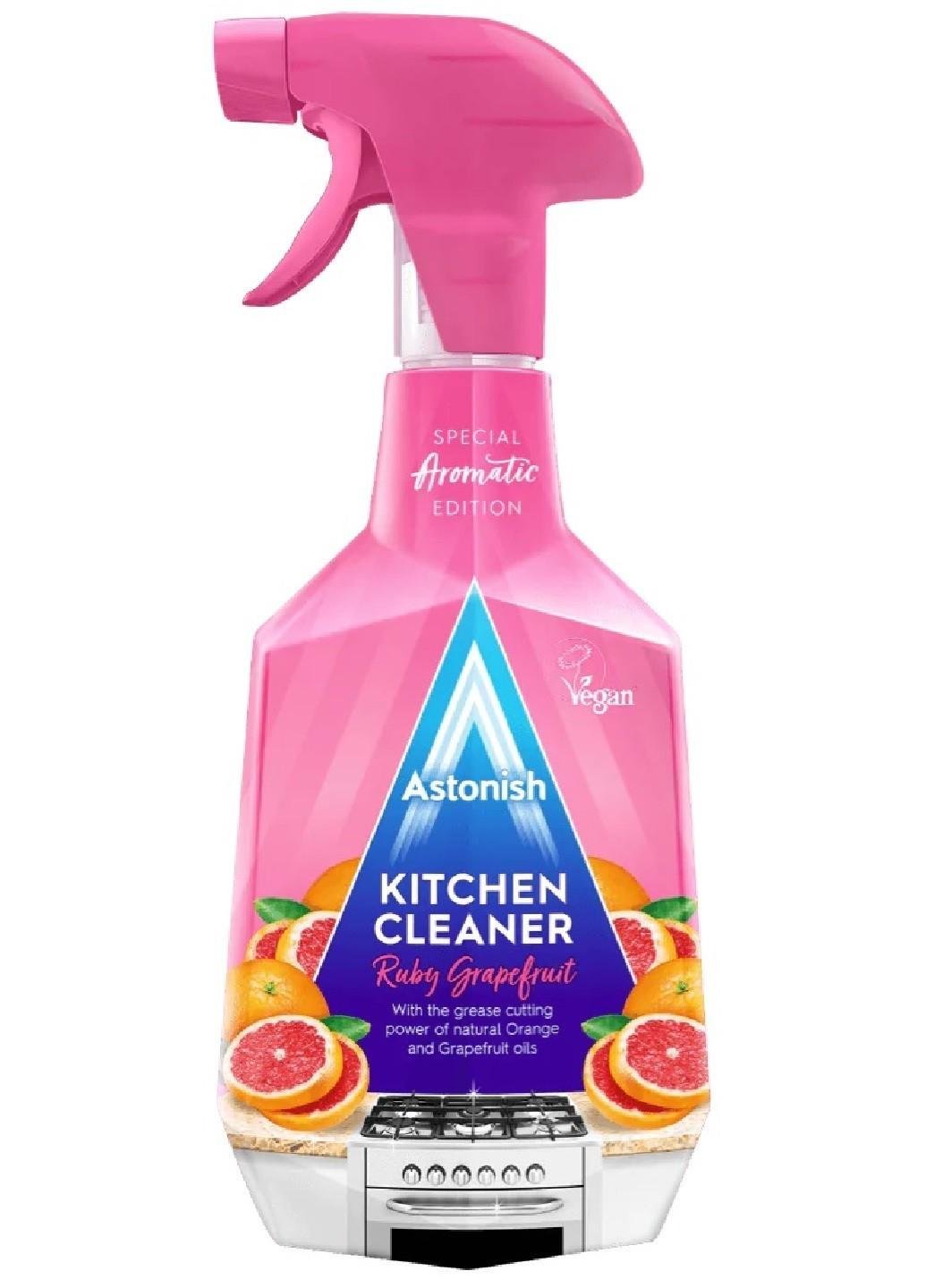 Спрей для чистки кухни Astonish Kitchen Cleaner Ruby Grapefruit 750 мл (E-00693) - фото 1