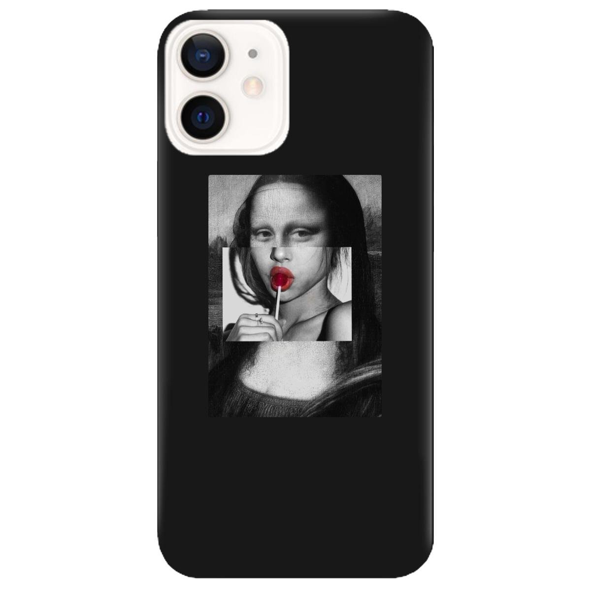 Силиконовый чехол Zorrov для Apple iPhone 12 - Mona lisa (14070050224106126)