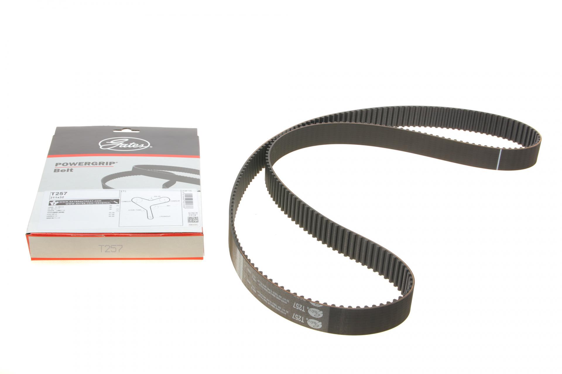 Ремень ГРМ Toyota Camry/Lexus RX 3.0 00-08 T257 GATES