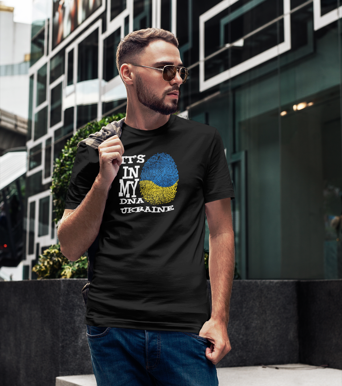 Футболка Mishe 11000181 Патріотична L Чорний (75212911)