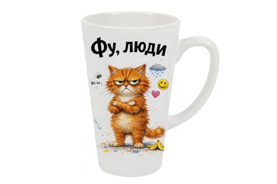 Чашка "Фу люди" 475 мл Білий