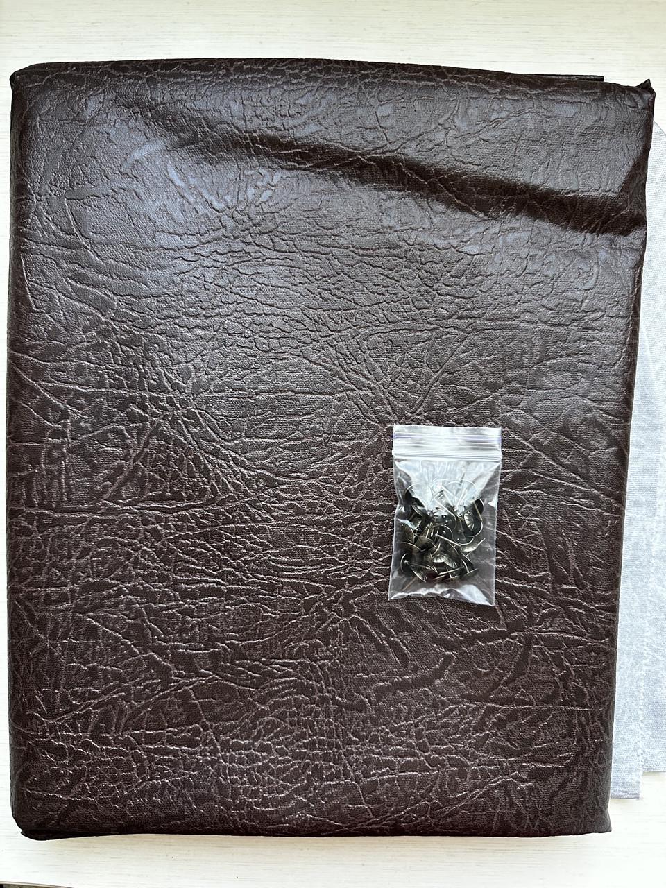 Комплект дверной обивки с тиснением Элеганс 200х100 см Темно-коричневый